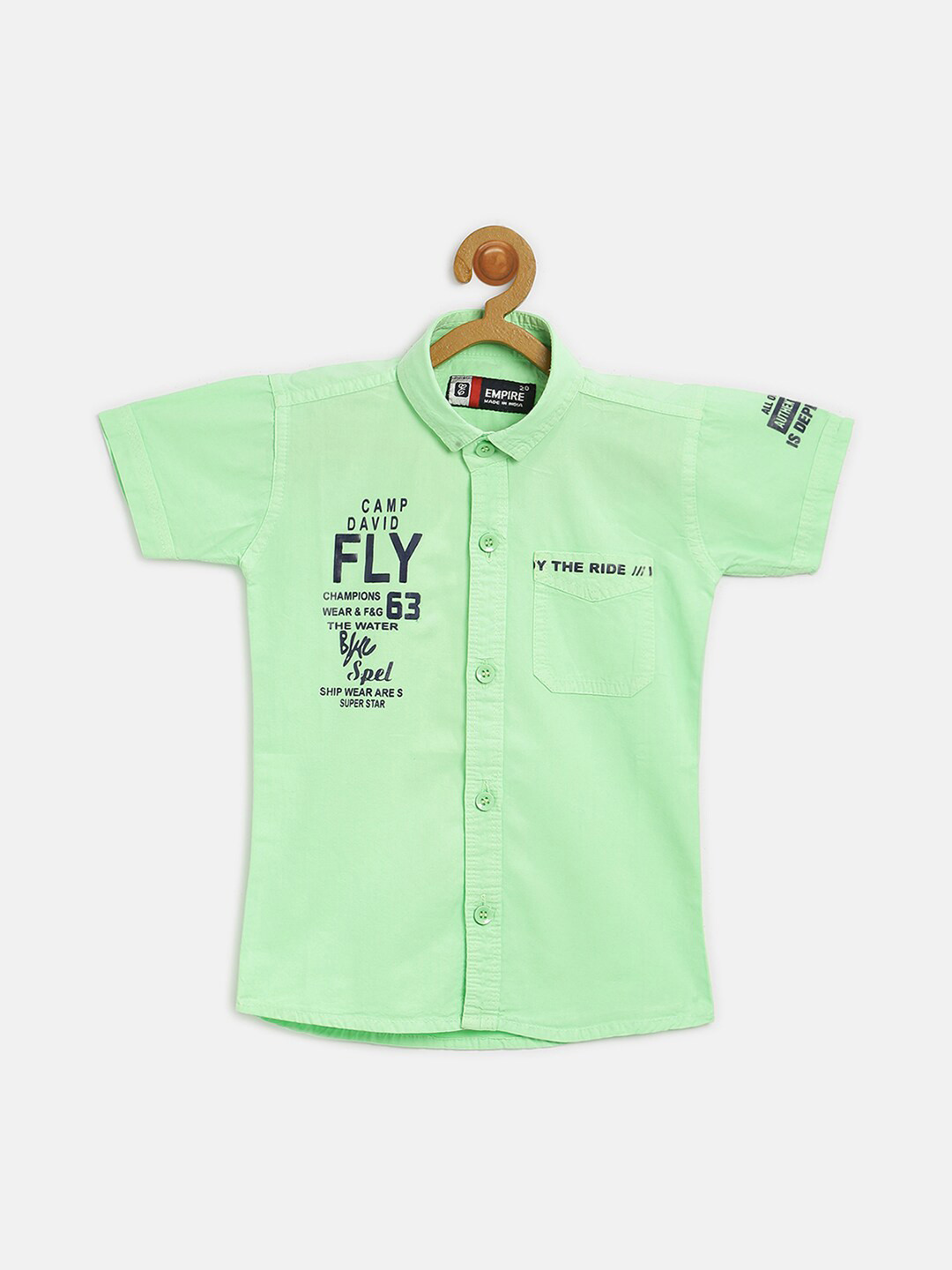 

V2 Value & Variety Boys Casual Shirt, Green