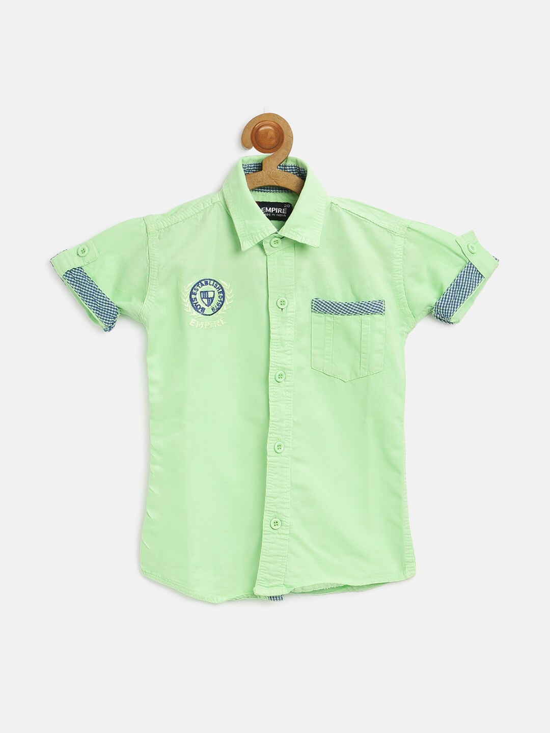

V2 Value & Variety Boys Casual Shirt, Green