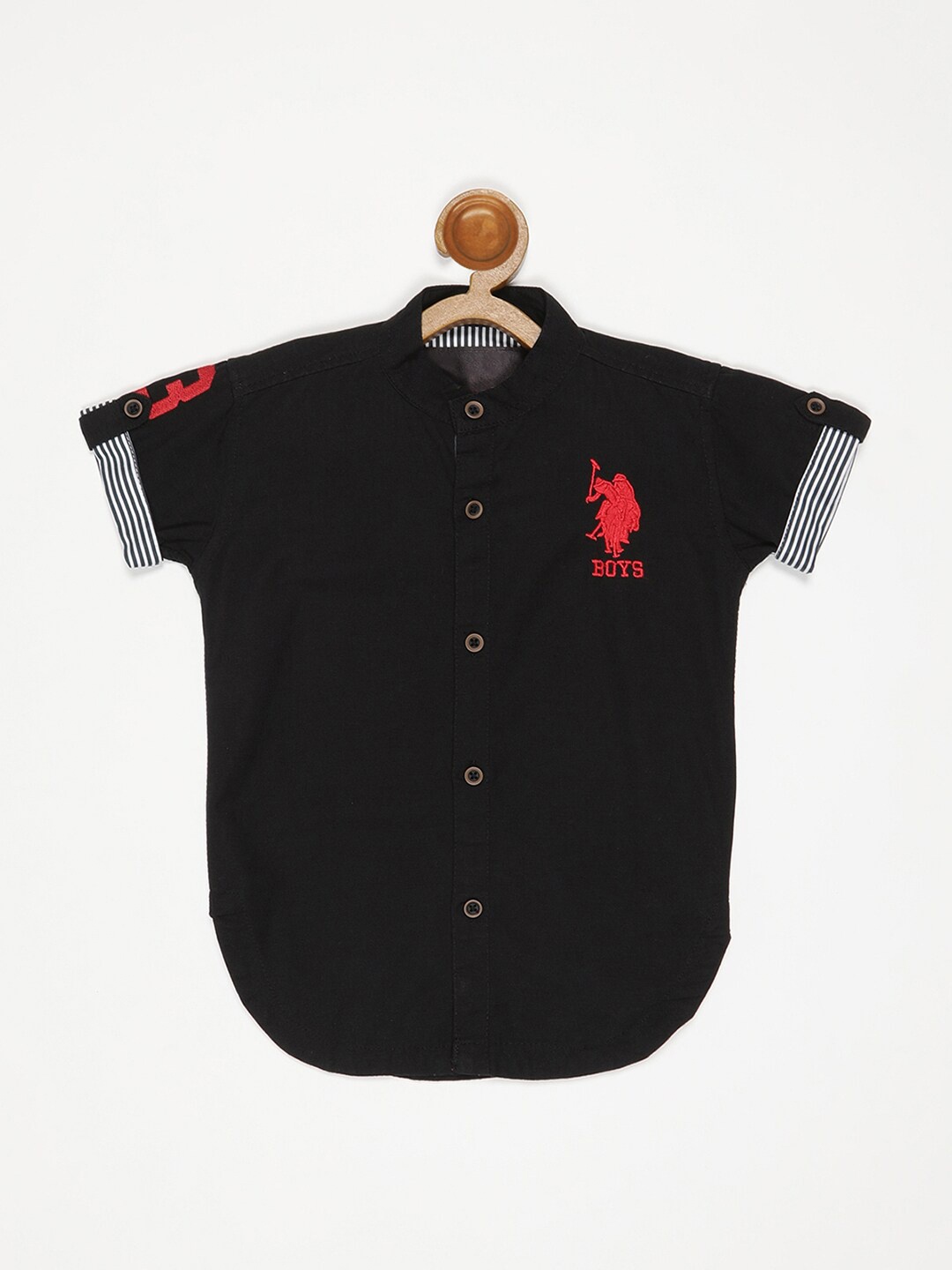 

V2 Value & Variety Boys Casual Shirt, Black