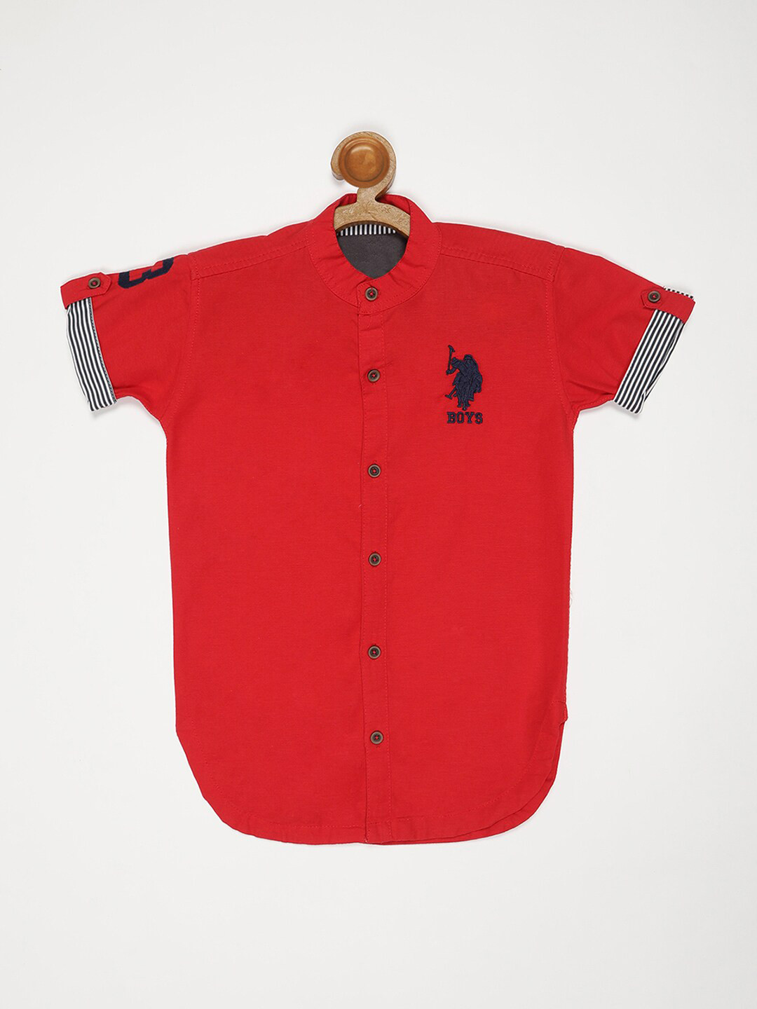 

V2 Value & Variety Boys Casual Shirt, Red