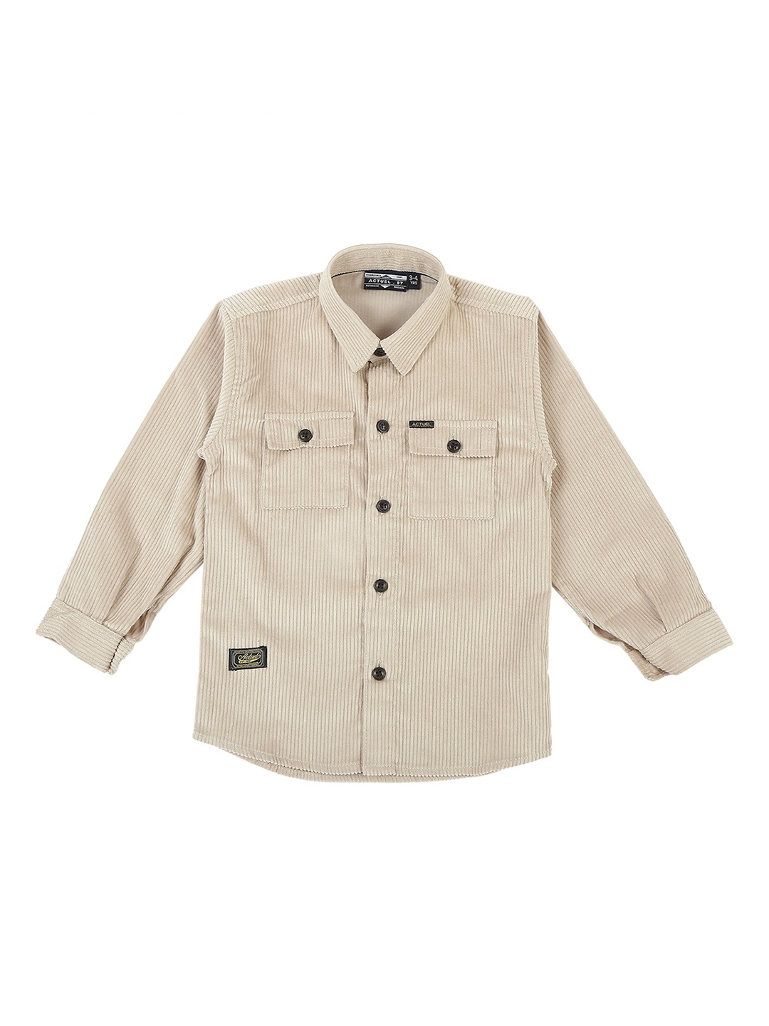 

Actuel Boys Comfort Cotton Casual Shirt, Beige