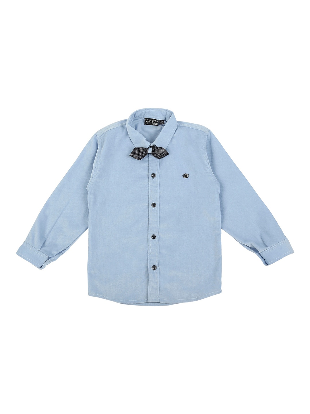 

Actuel Boys Comfort Cotton Casual Shirt With Bow, Blue