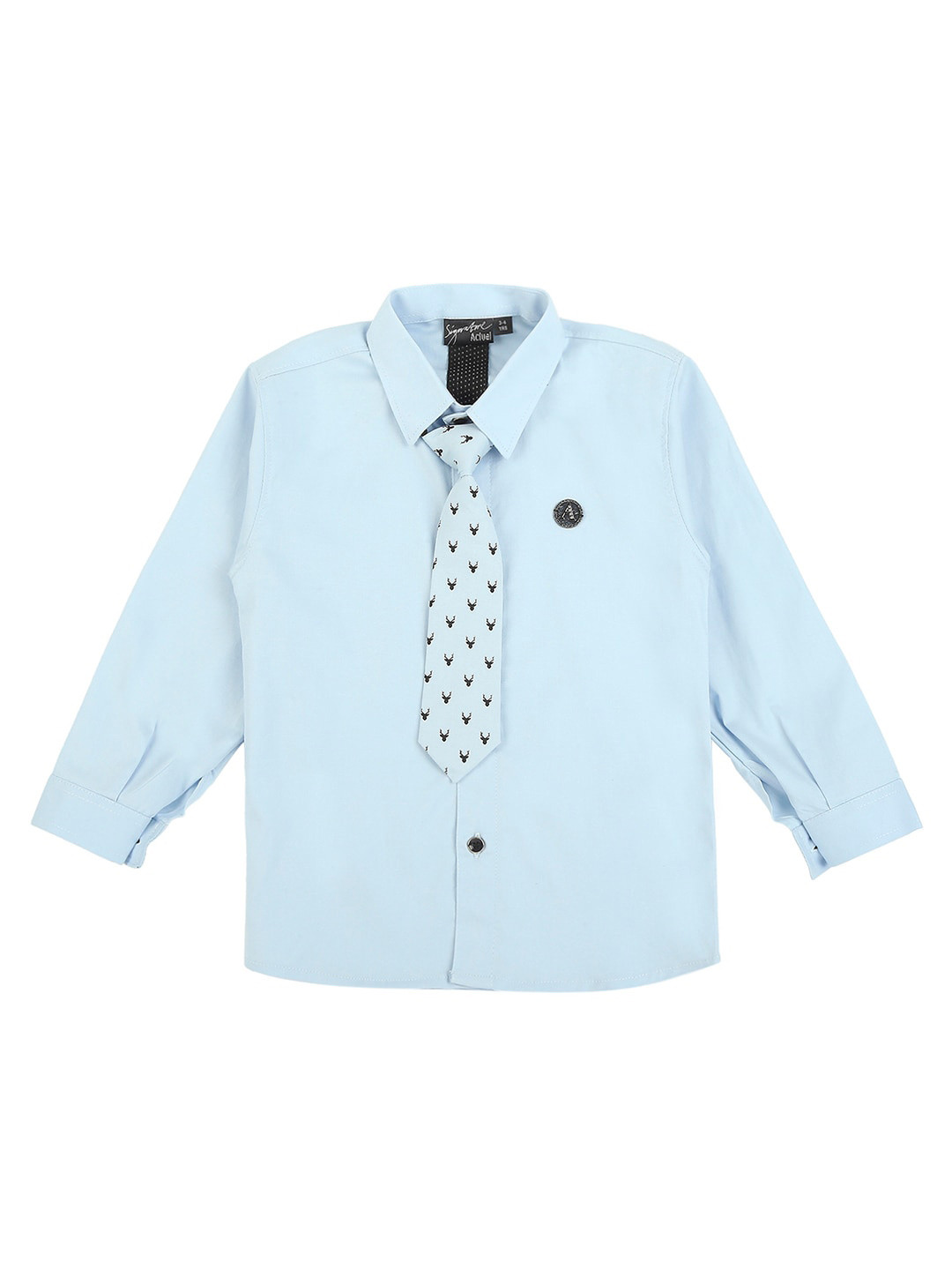 

Actuel Boys Pure Cotton Party Shirt, Blue