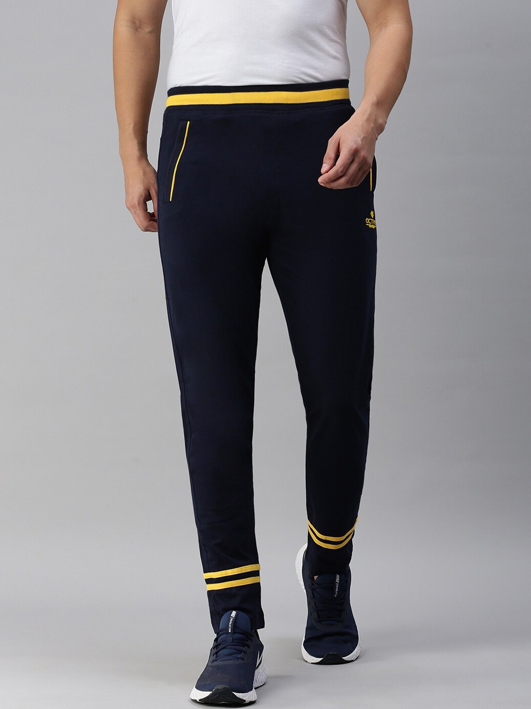 

ONN Men Cotton Joggers, Navy blue