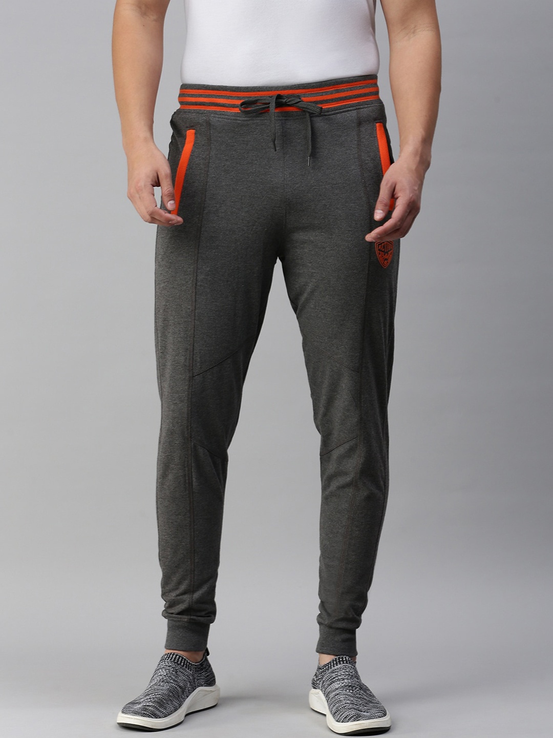 

ONN Men Cotton Casual Joggers, Charcoal