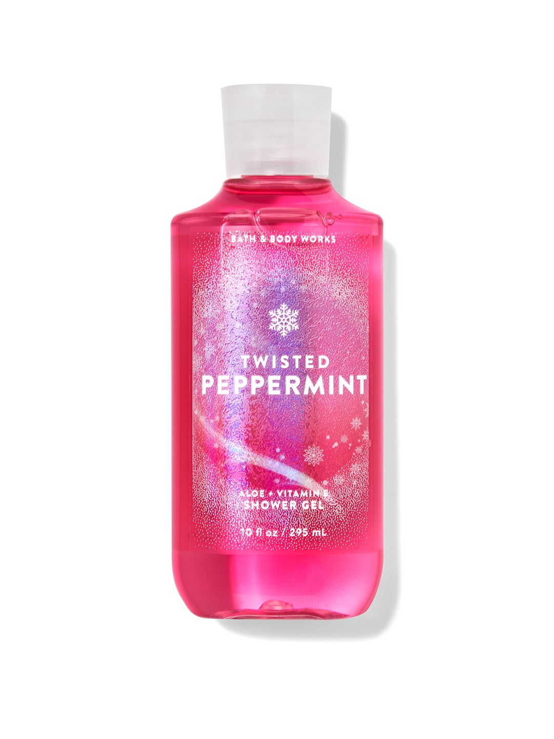 

Bath & Body Works Twisted Peppermint Shower Gel with Aloe & Vitamin E - 295 ml, Pink