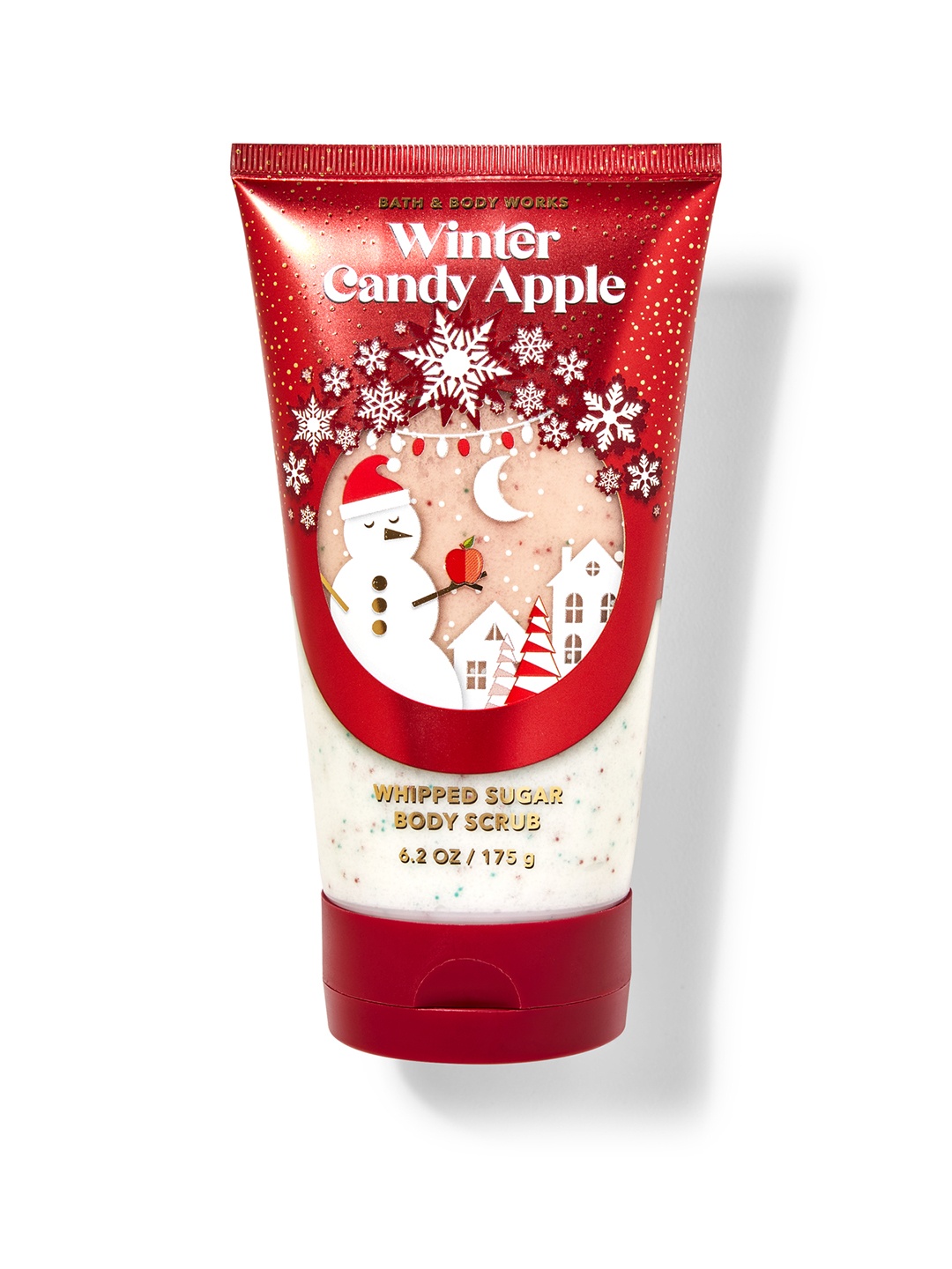 

Bath & Body Works Winter Candy Apple Whipped Sugar Body Scrub with Shea Butter - 175 g, Red