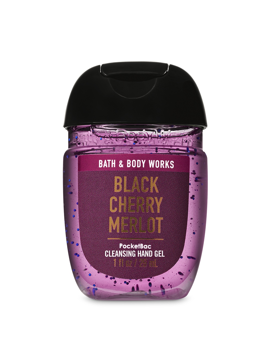 

Bath & Body Works Black Cherry Merlot PocketBac Cleansing Hand Gel - 29 ml, Purple
