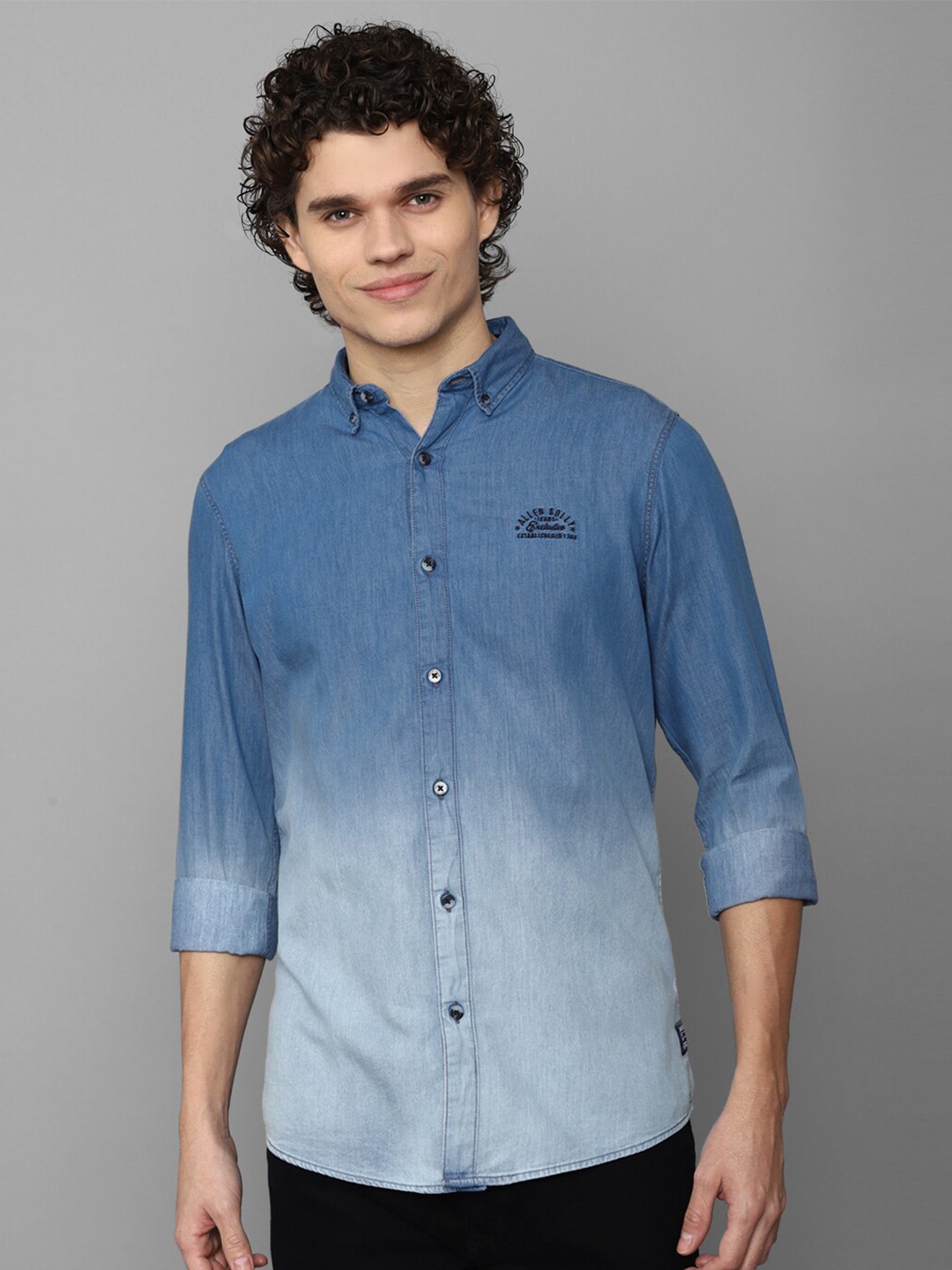 

Allen Solly Sport Men Pure Cotton Faded Casual Shirt, Blue