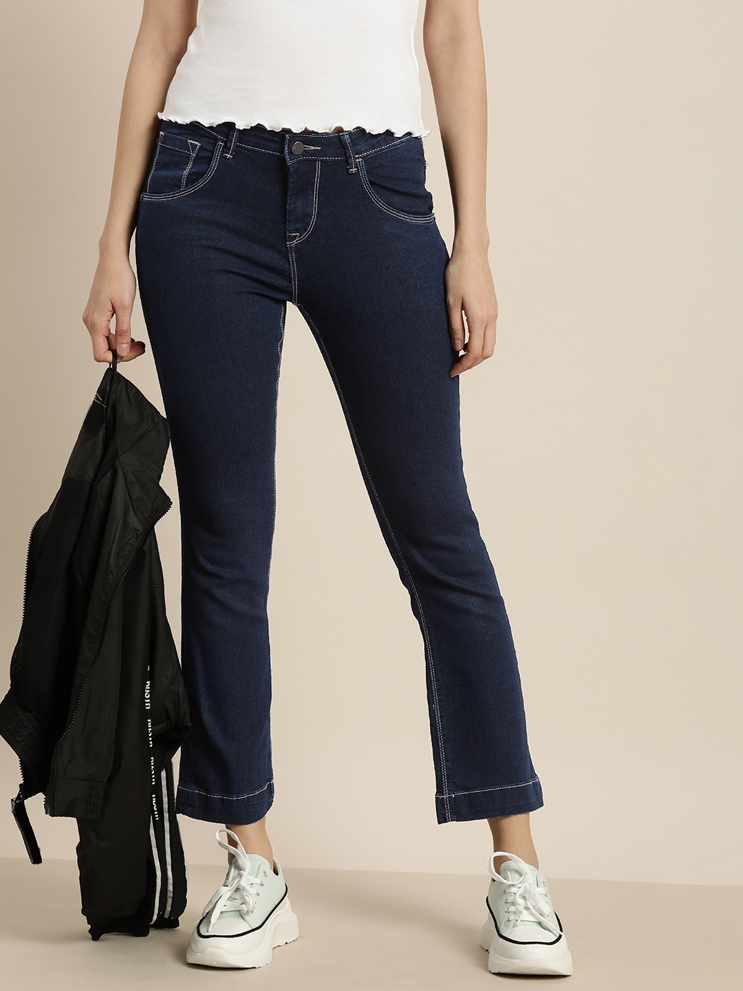 

Moda Rapido Women Bootcut Stretchable Jeans, Blue