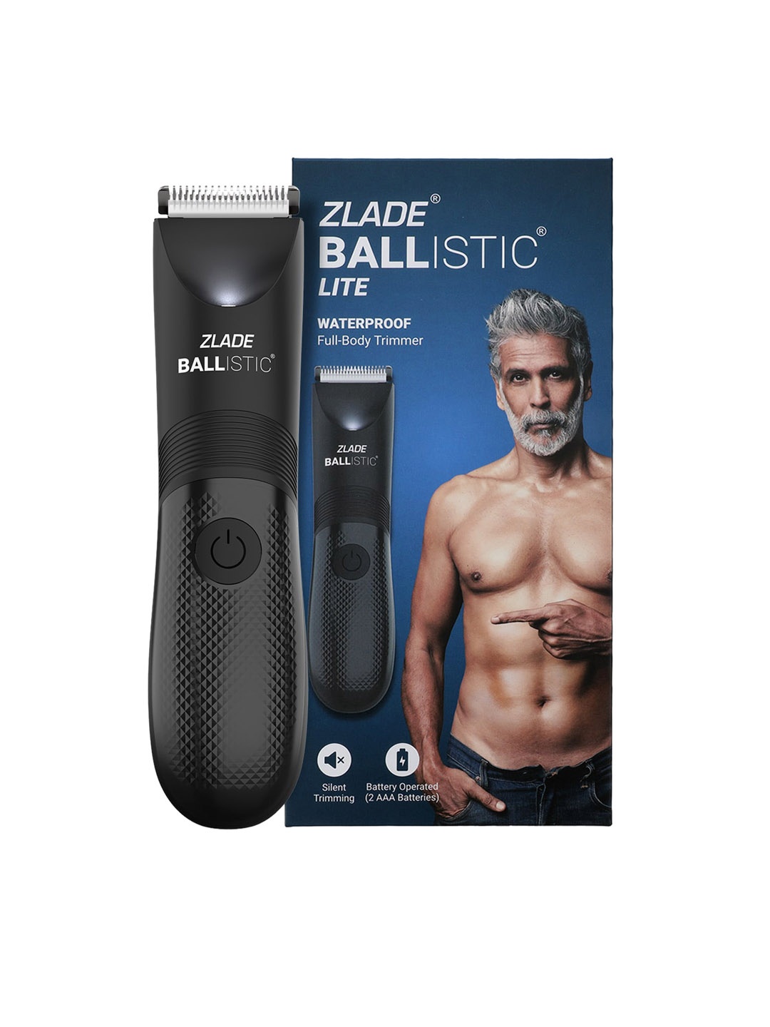 

ZLADE Men Ballistic Lite Water-Proof Manscaping Full-Body Silent Trimmer - Black