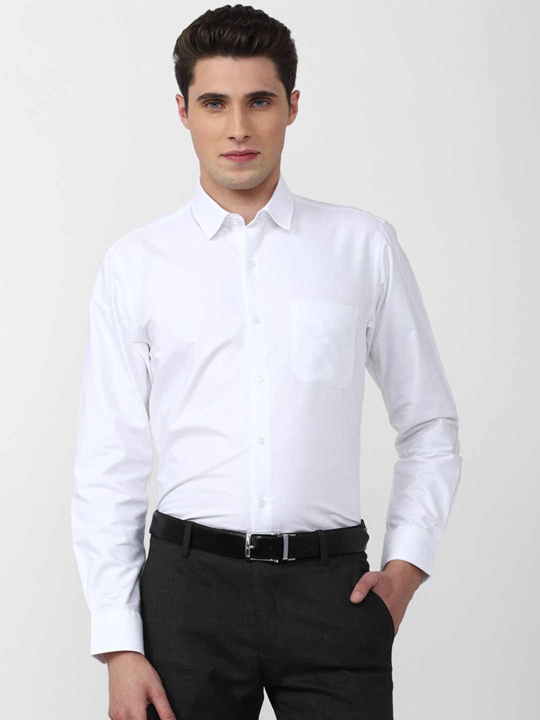 

Peter England Men Cotton Formal Shirt, White