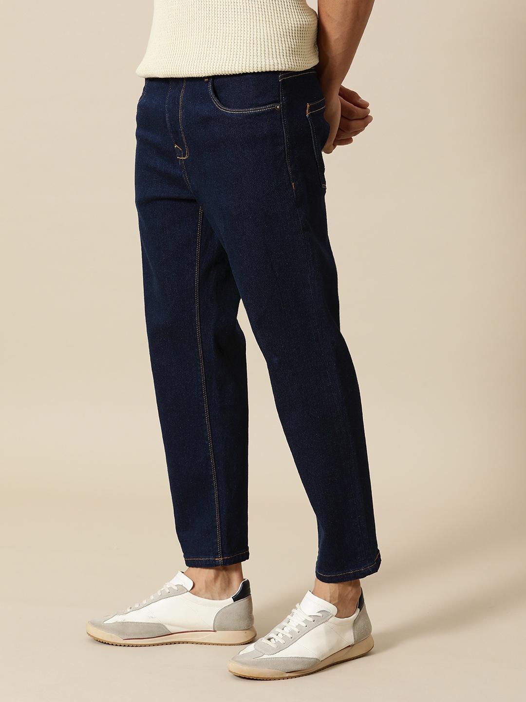 

Mr Bowerbird Men Tapered Fit Stretchable Jeans, Blue