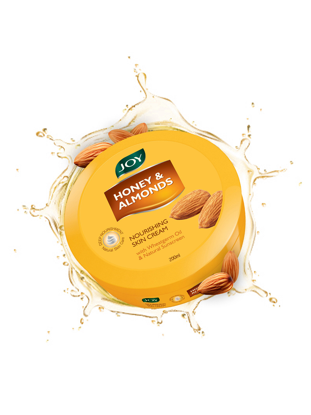 

JOY Honey & Almonds Deep Nourishing Skin Cream For Face, Hands & Body - 200ml