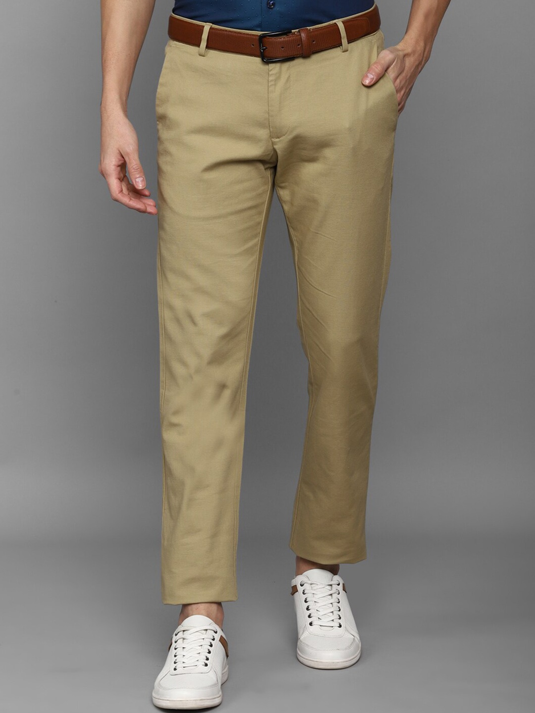 

Allen Solly Sport Men Cotton Slim Fit Trousers, Olive