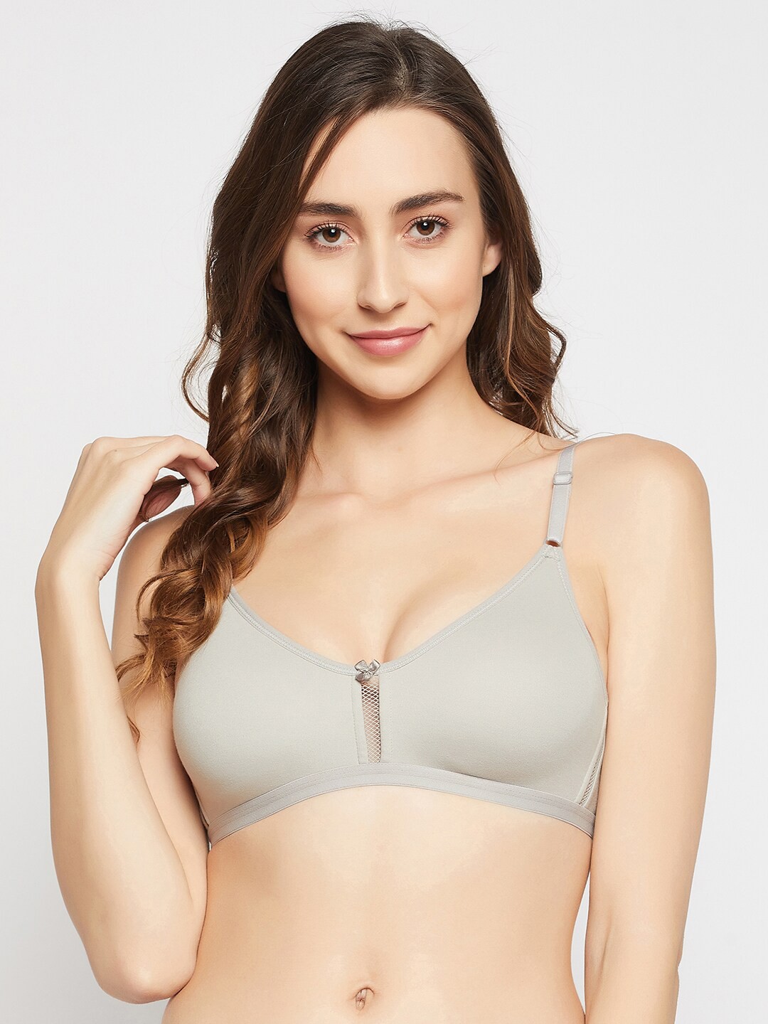 

Clovia Non-Padded Bra, Grey