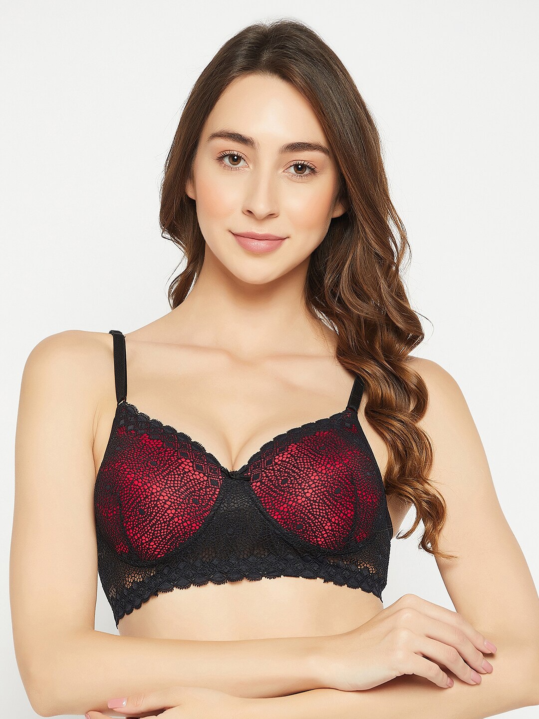 

Clovia Non Padded All Day Comfort Bra, Red