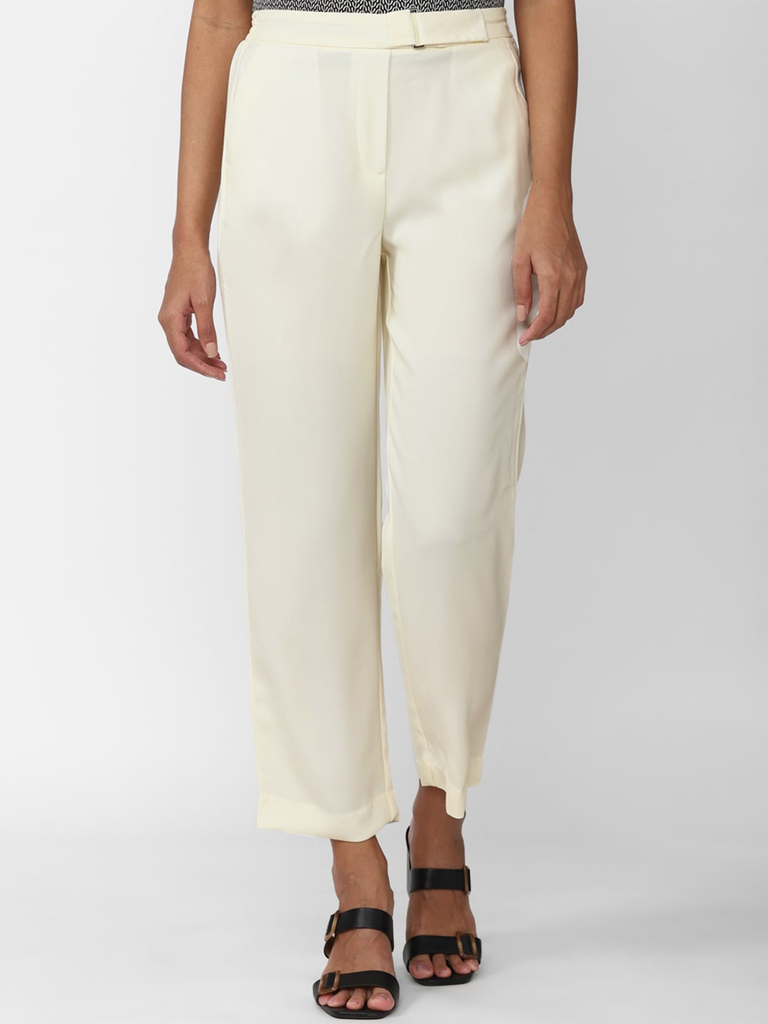 

Van Heusen Woman Straight Fit Formal Trousers, Cream