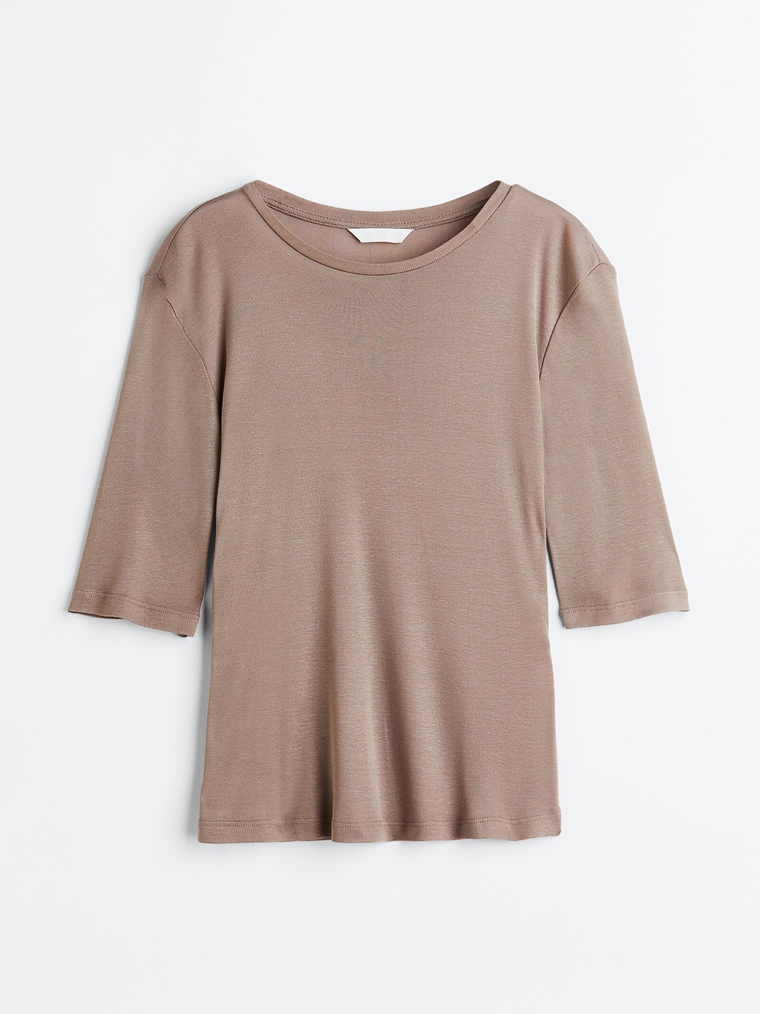 

H&M Women Lyocell T-shirt, Beige
