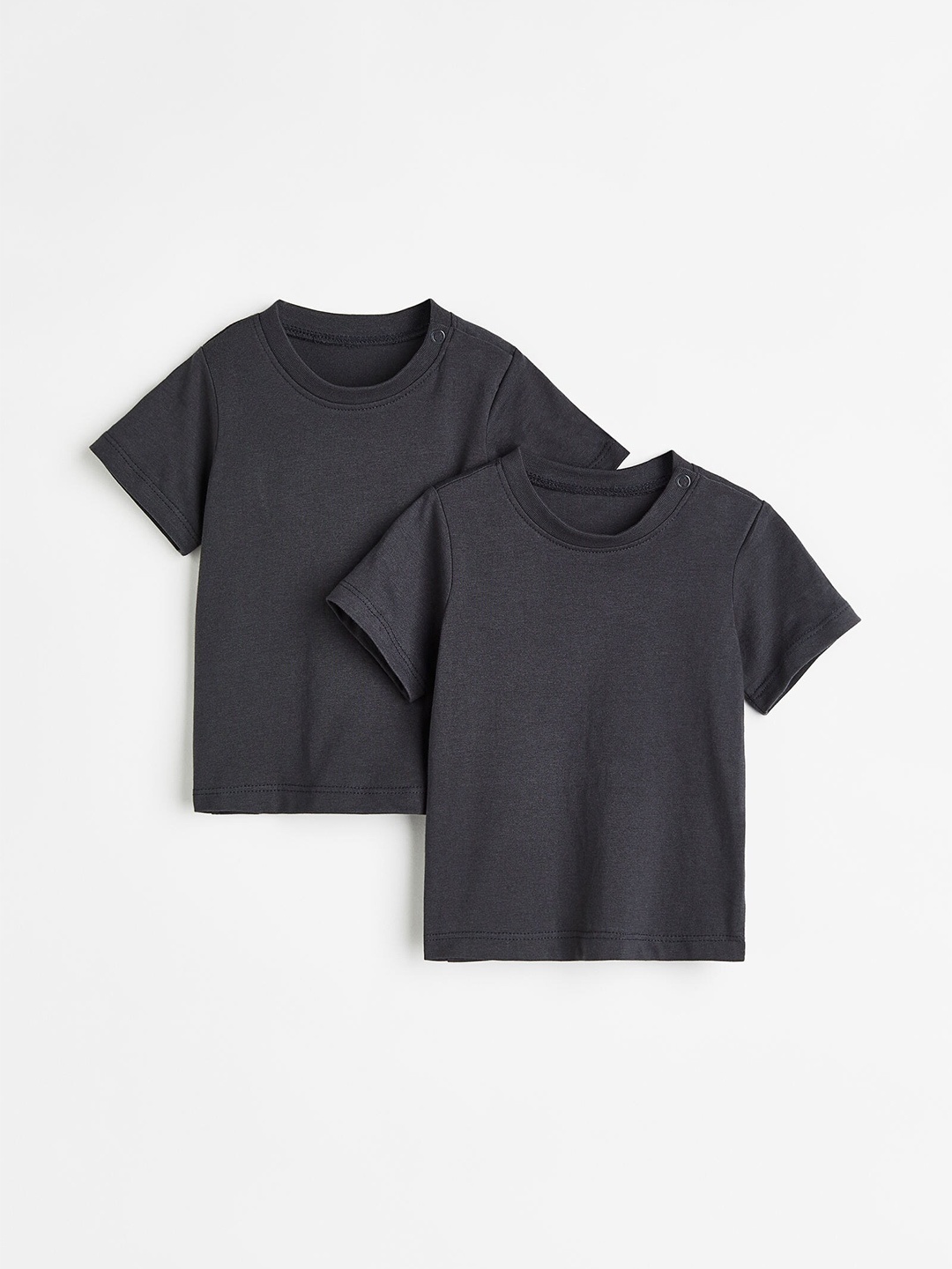

H&M Boys 2-Pack Cotton T-Shirts, Grey