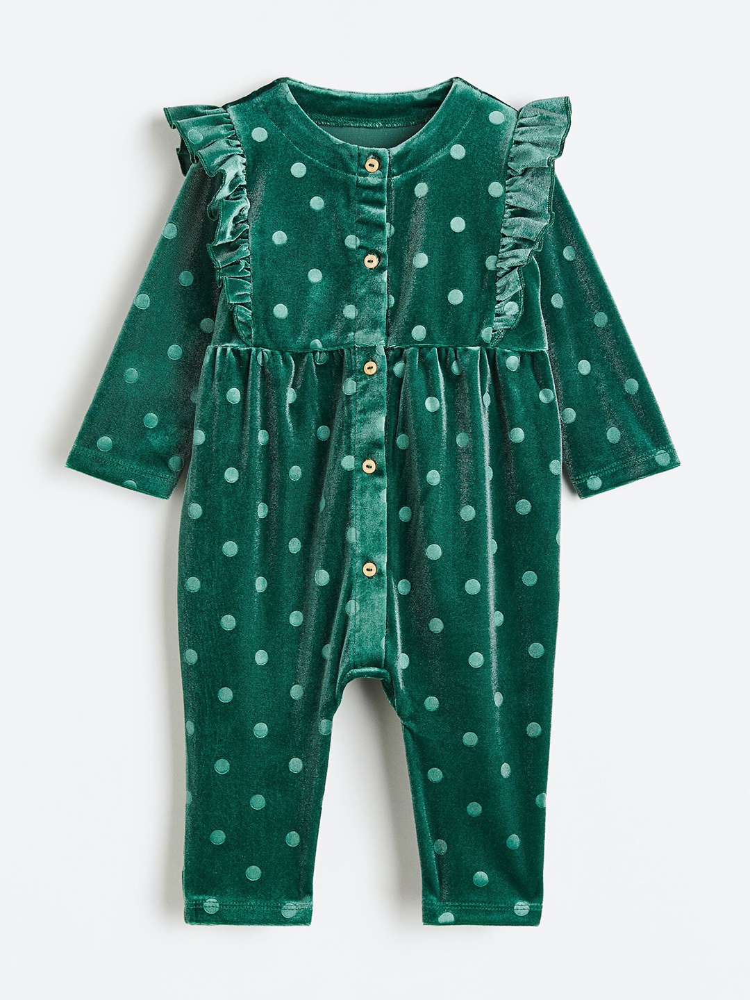

H&M Girls Sweatshirt All-In-One Suit, Green