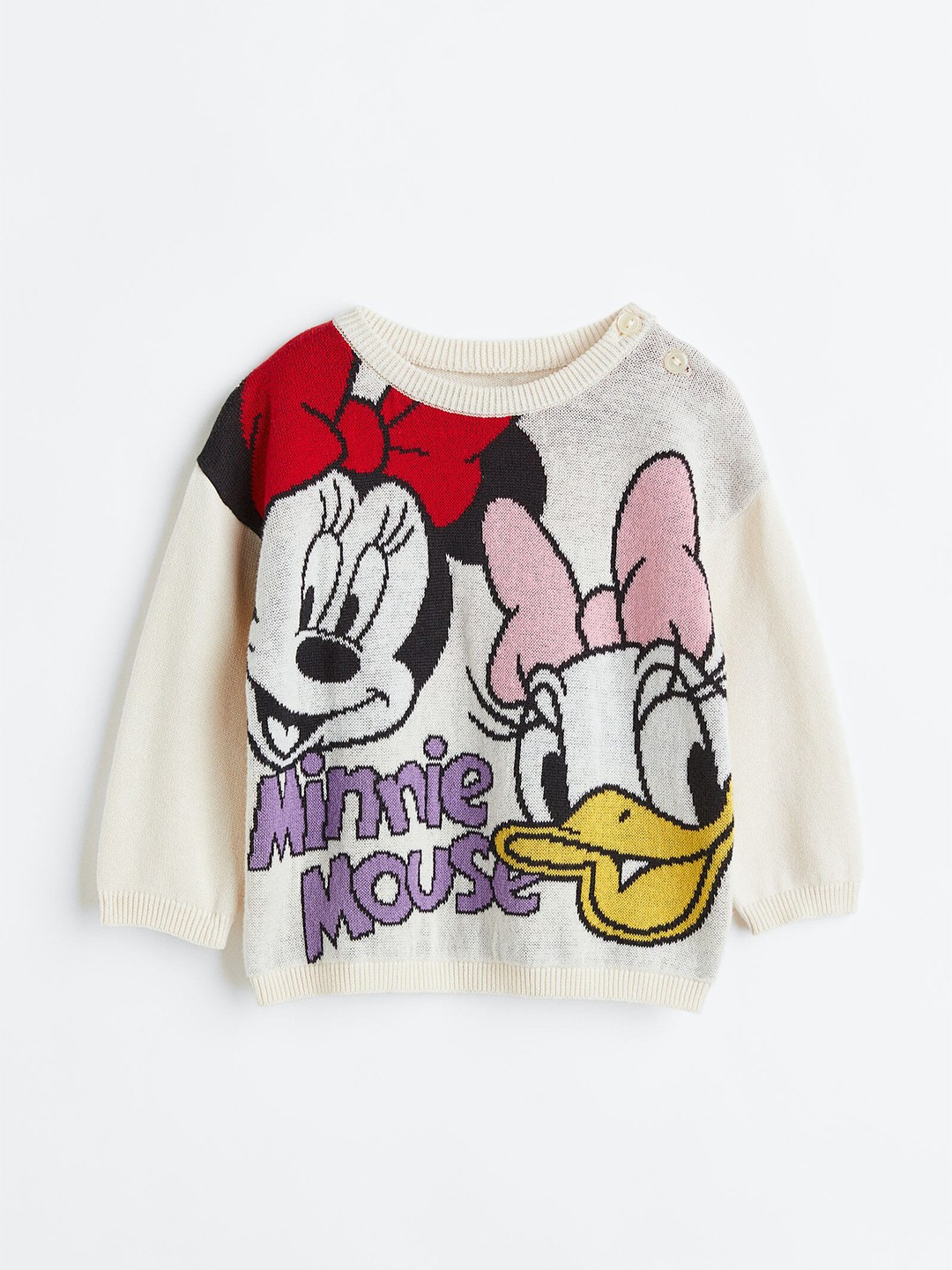 

H&M Girls Jacquard-knit jumper, White