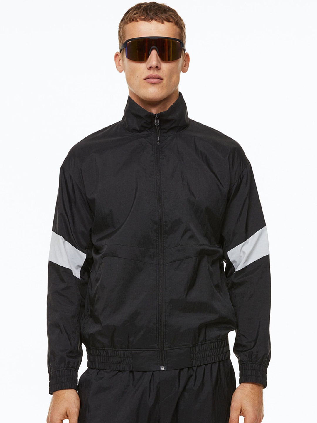 

H&M Men Water-Repellent Track Jacket, Black