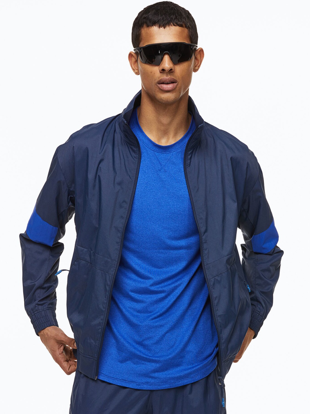 

H&M Men Water-Repellent Track Jacket, Blue