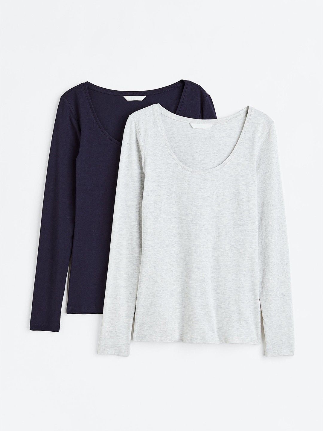 

H&M Women 2-Pack Jersey Tops, Blue