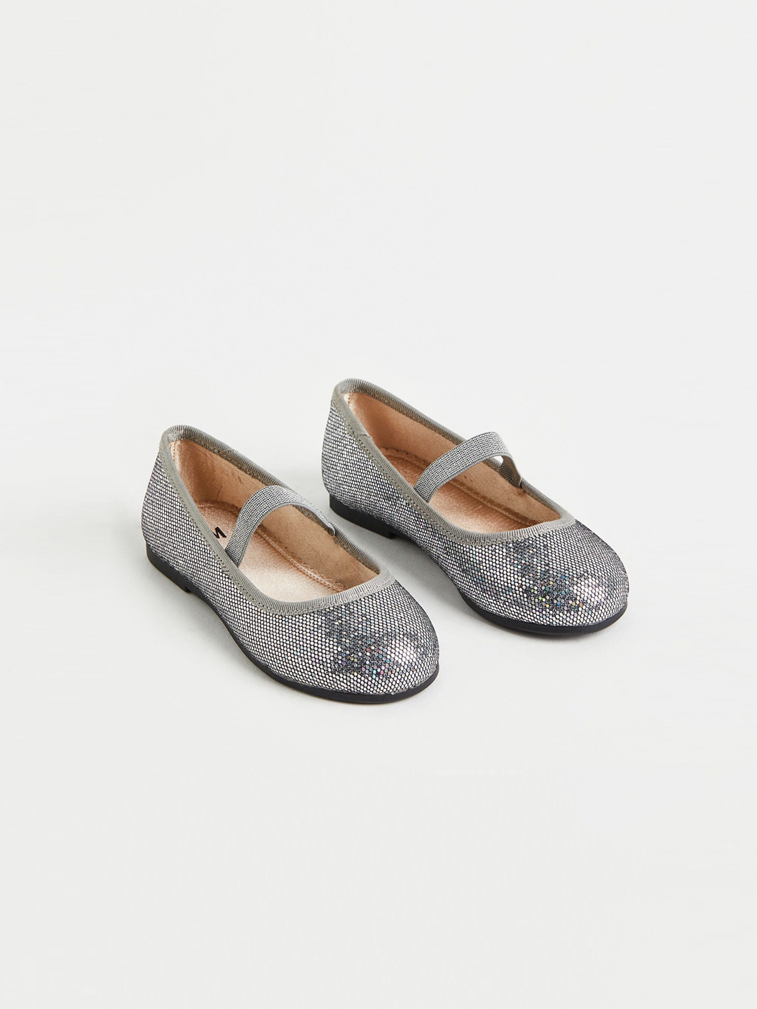 

H&M Girls Ballet Pumps, Silver