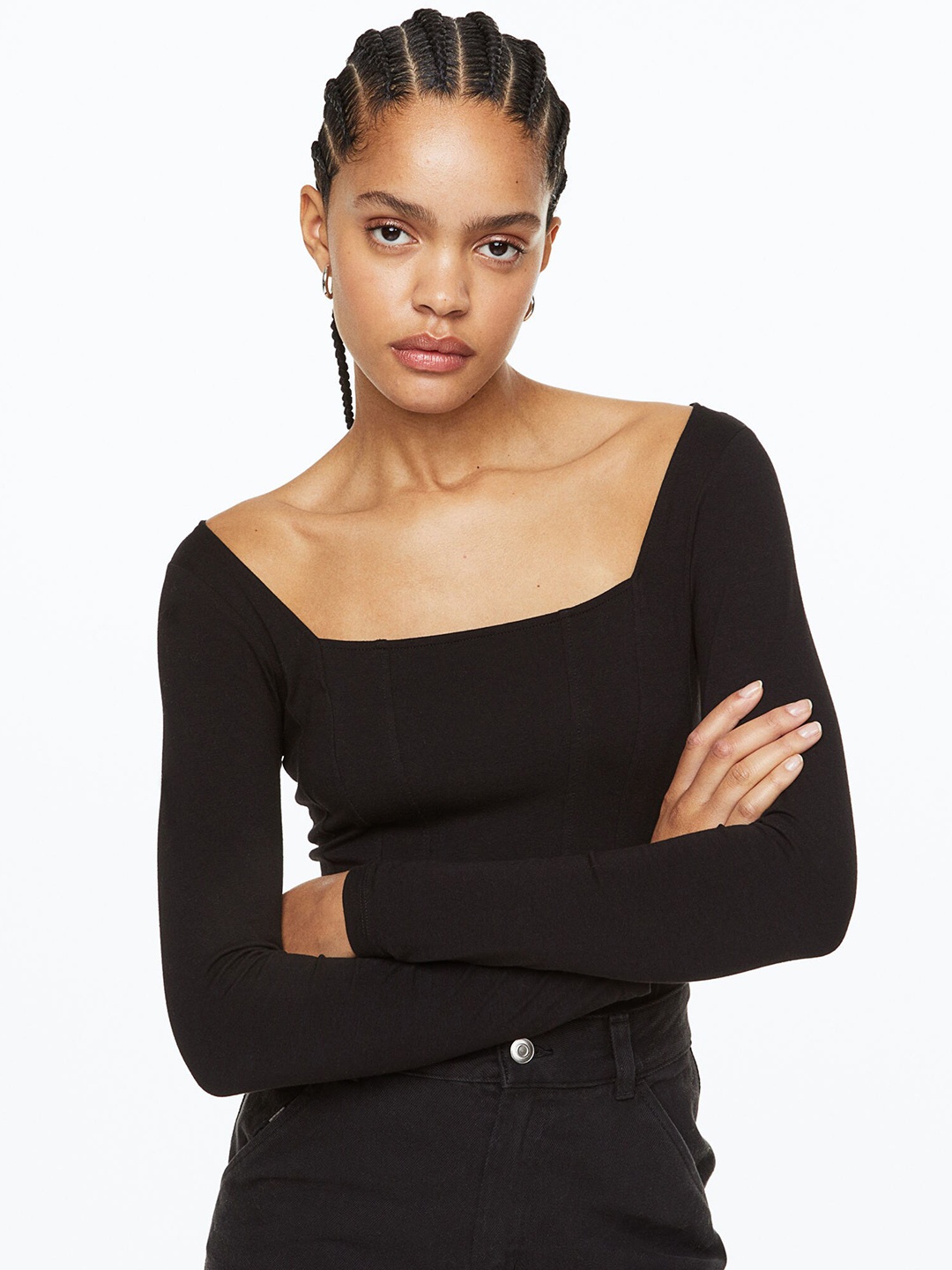 

H&M Women Long-sleeved Body, Black