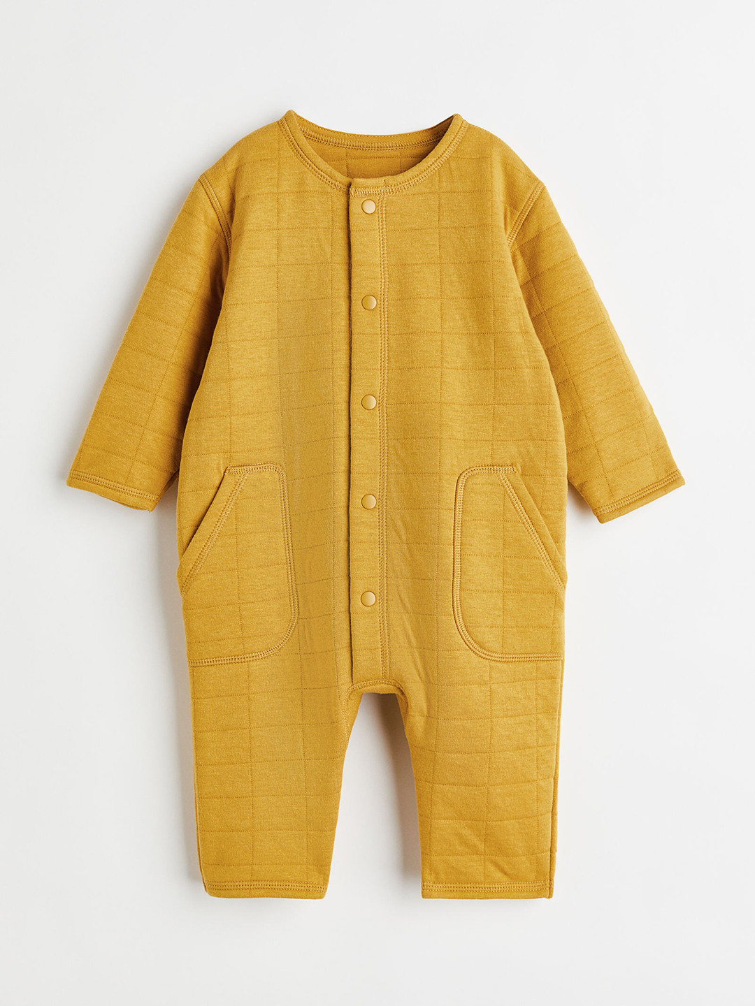 

H&M Boys Quilted Jersey Romper Suit, Yellow