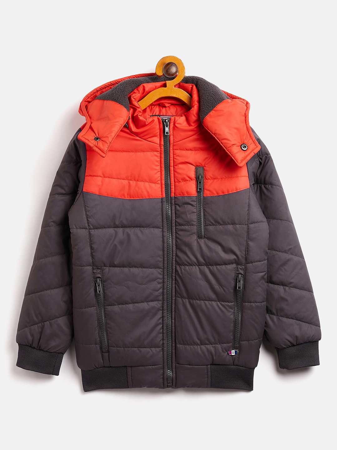 

Duke Boys Colourblocked Padded Jacket, Red