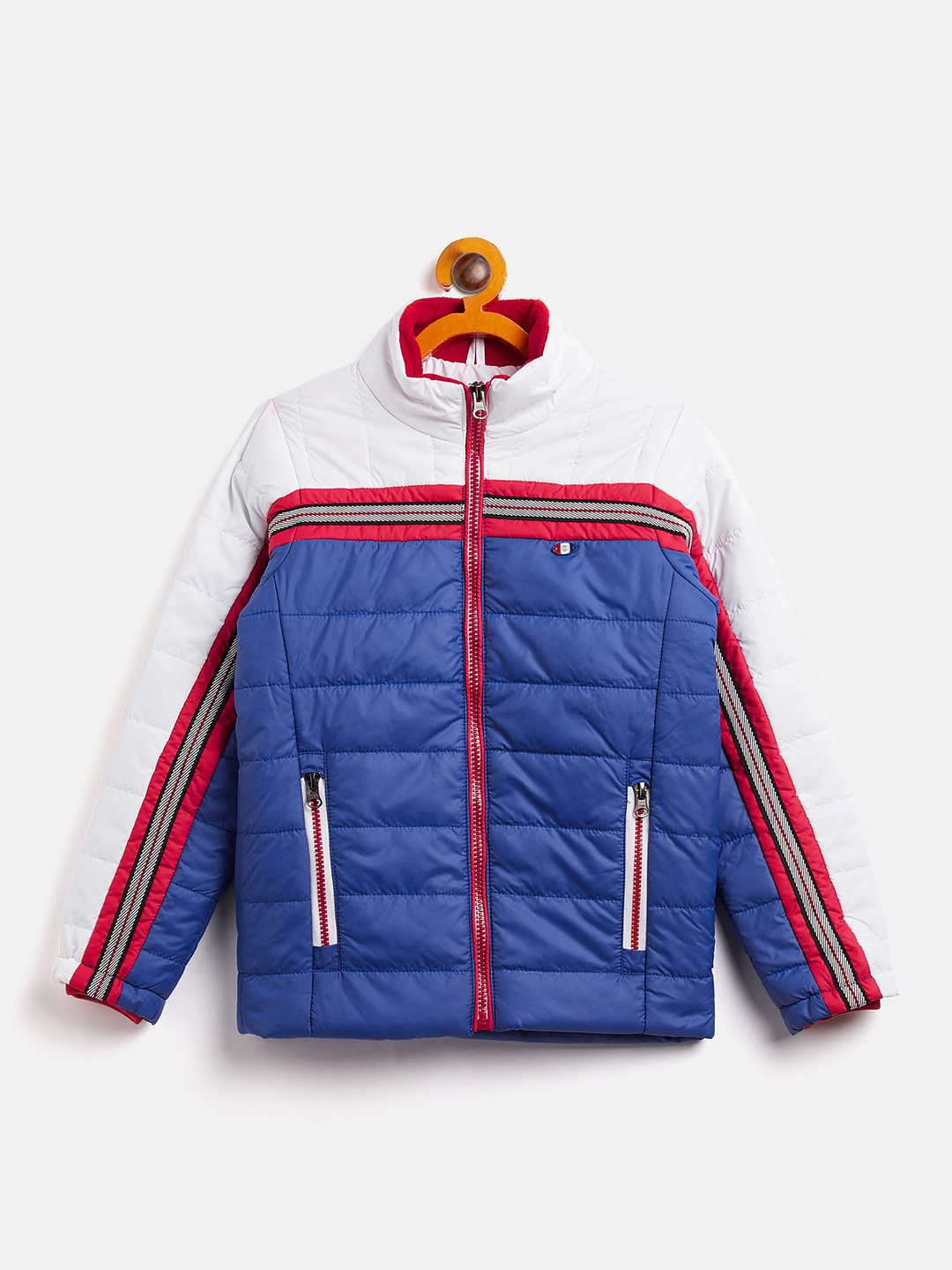 

Duke Boys Colourblocked Puffer Jacket, Blue