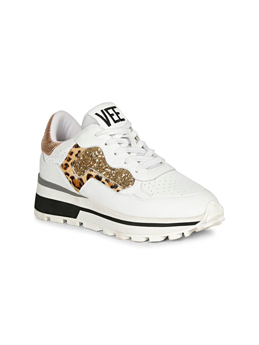 

Saint G Women Colourblocked Leather Sneakers, White