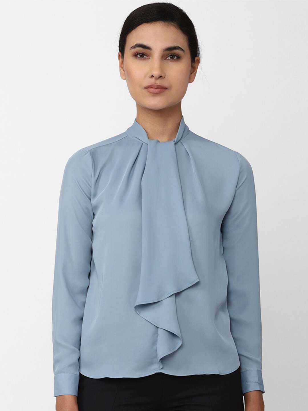 

Van Heusen Woman Ruffles Top, Blue