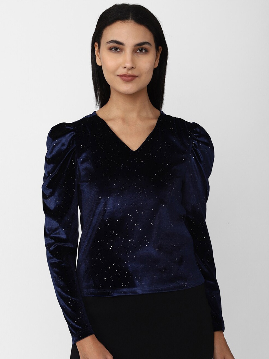 

Van Heusen Woman Embellished Top, Navy blue