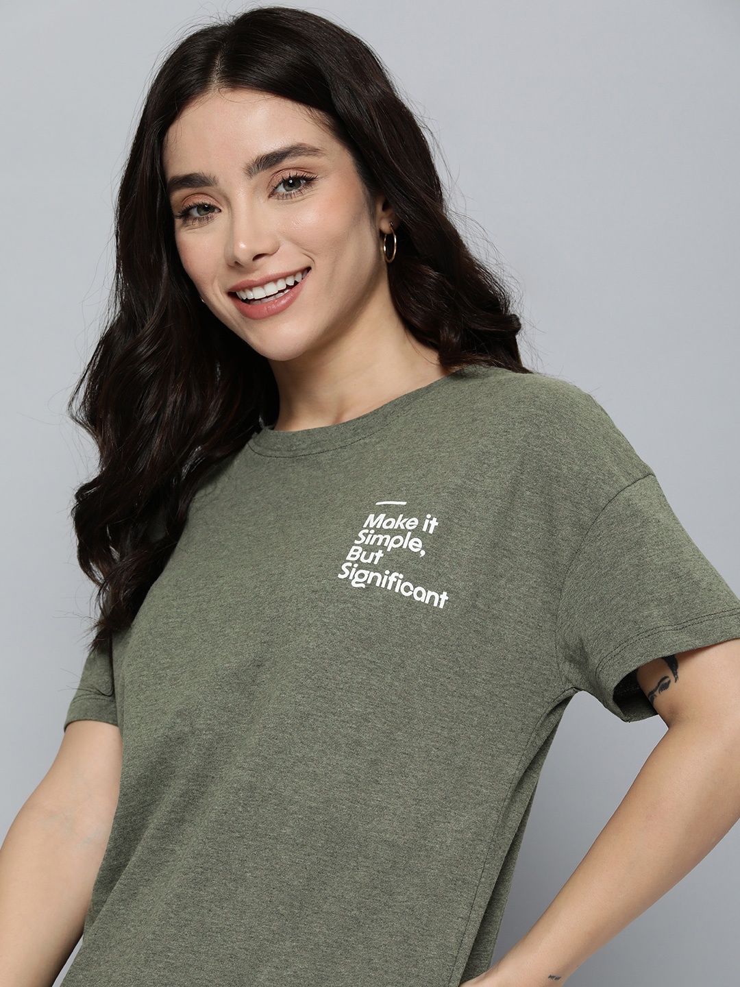 

M&H Our Water Typography Printed T-shirt, Olive