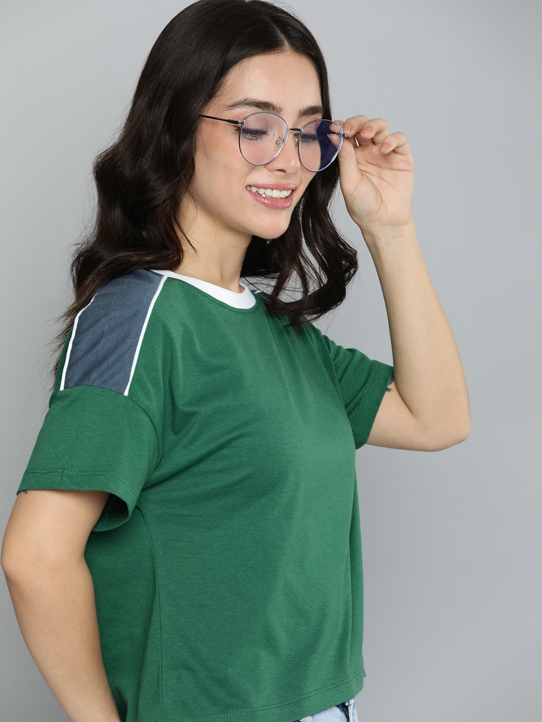 

Mast & Harbour Drop Shoulder Boxy T-shirt, Green