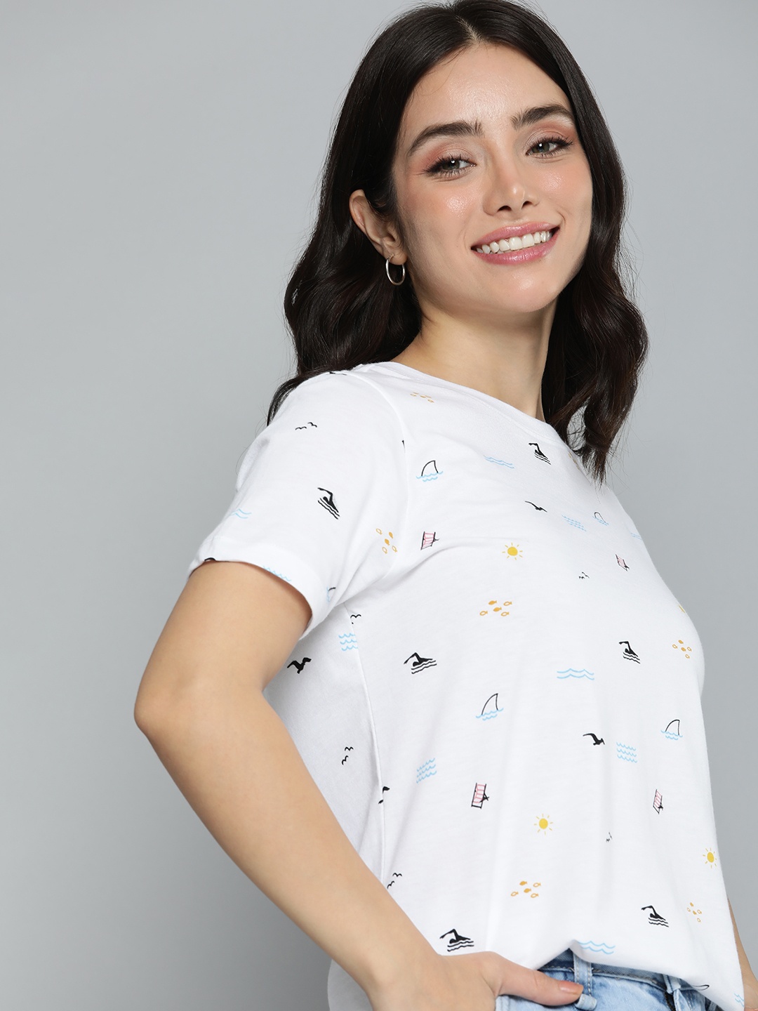 

Mast & Harbour Printed T-shirt, White