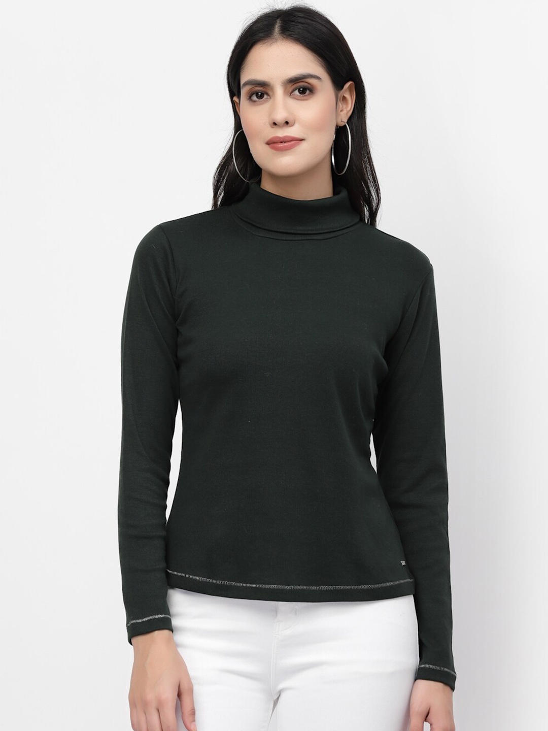 

Juelle High Neck Top, Green