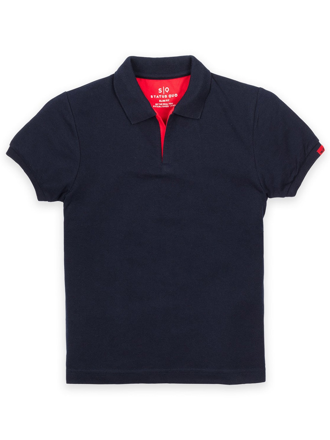 

Status Quo Boys Polo Collar T-shirt, Navy blue