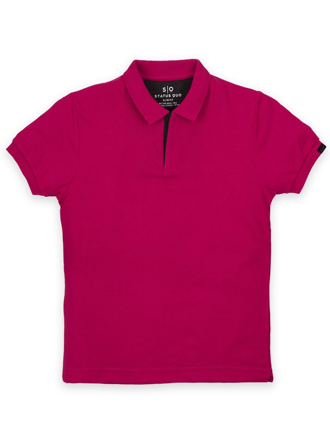 

Status Quo Boys Polo Collar Cotton T-shirt, Pink