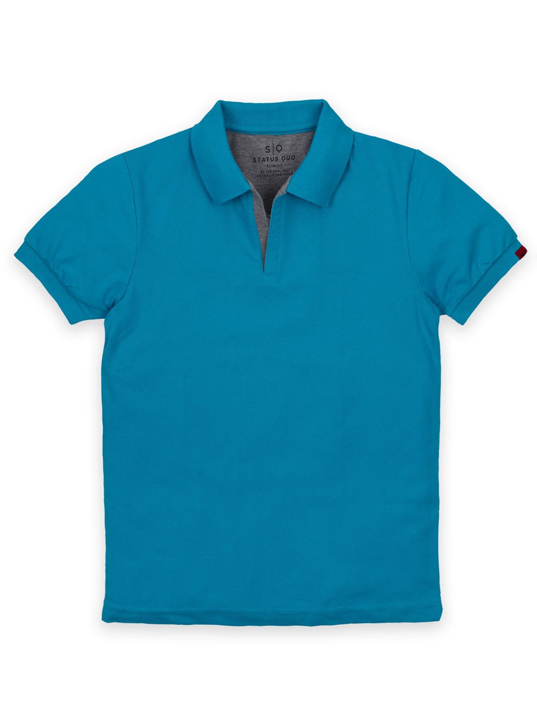 

Status Quo Boys Polo Collar Cotton T-shirt, Blue