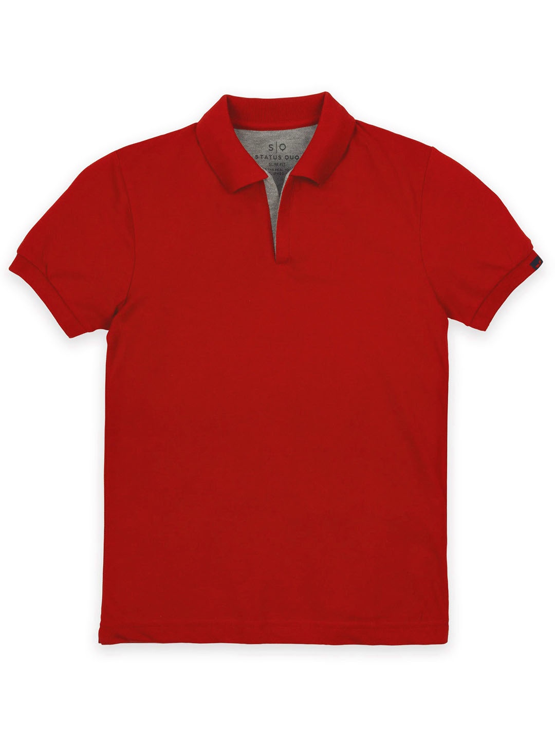 

Status Quo Boys Polo Collar Cotton T-shirt, Red