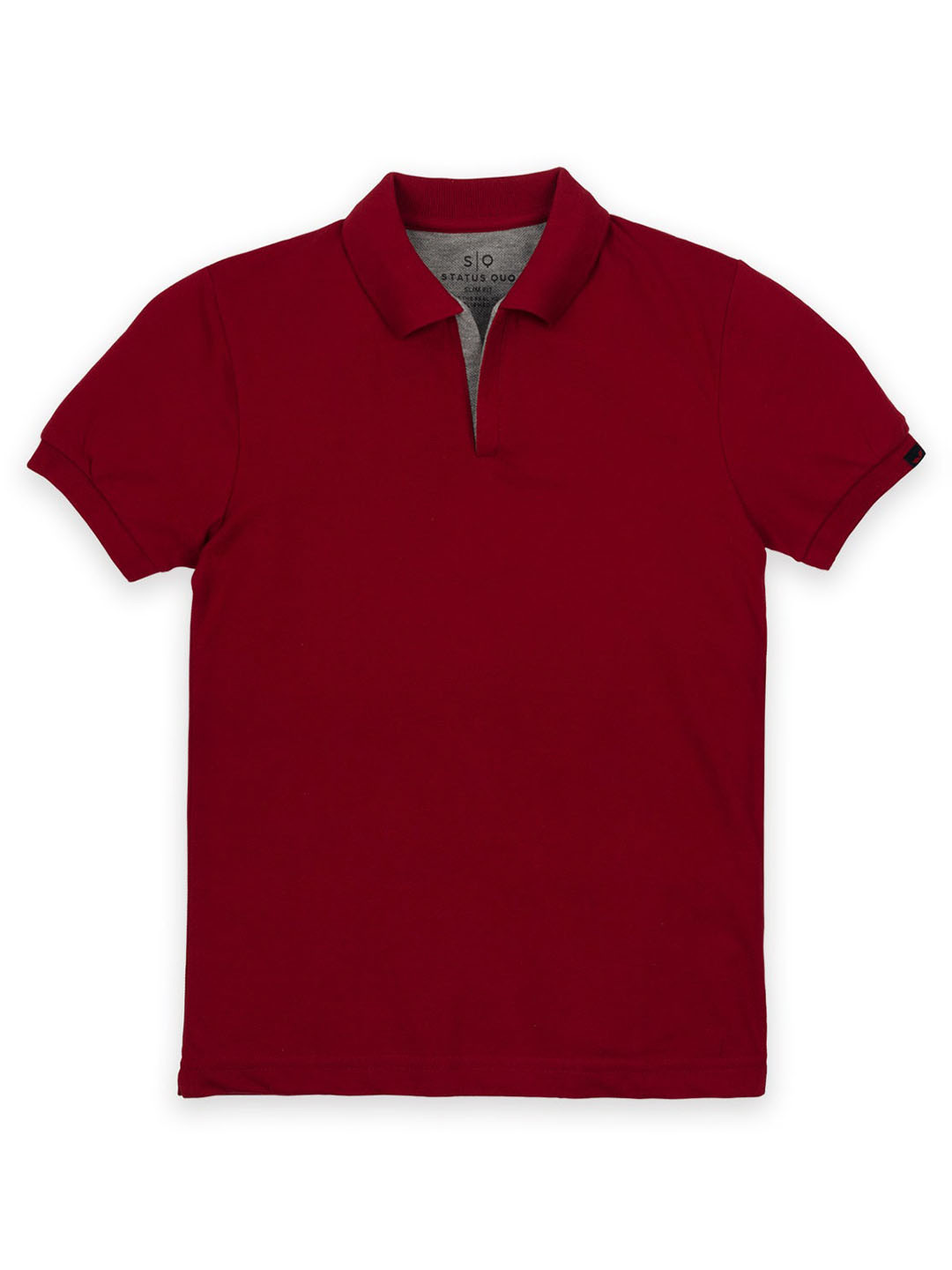 

Status Quo Boys Cotton Polo Collar T-shirt, Maroon