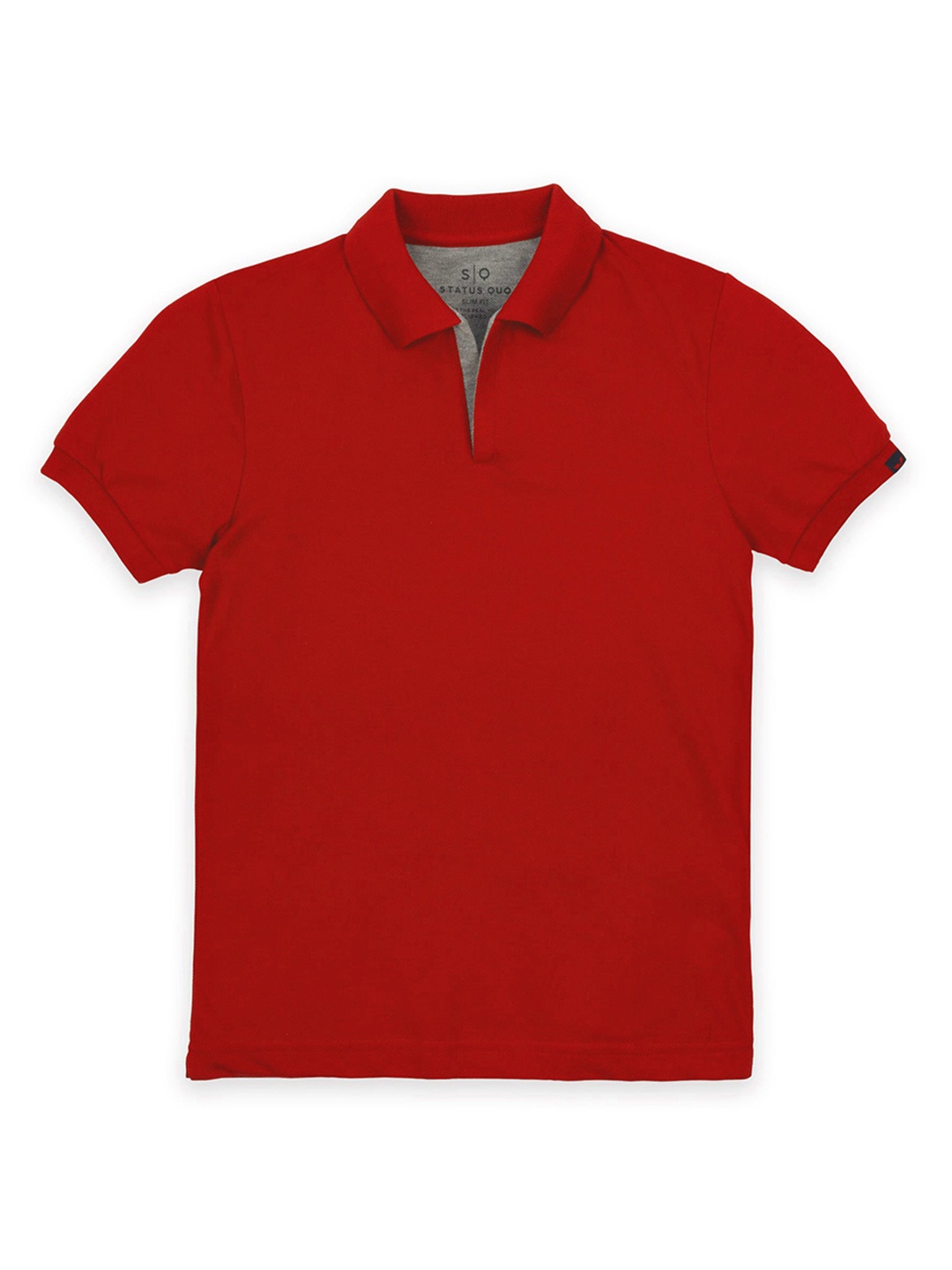 

Status Quo Boys Polo Collar Cotton T-shirt, Red