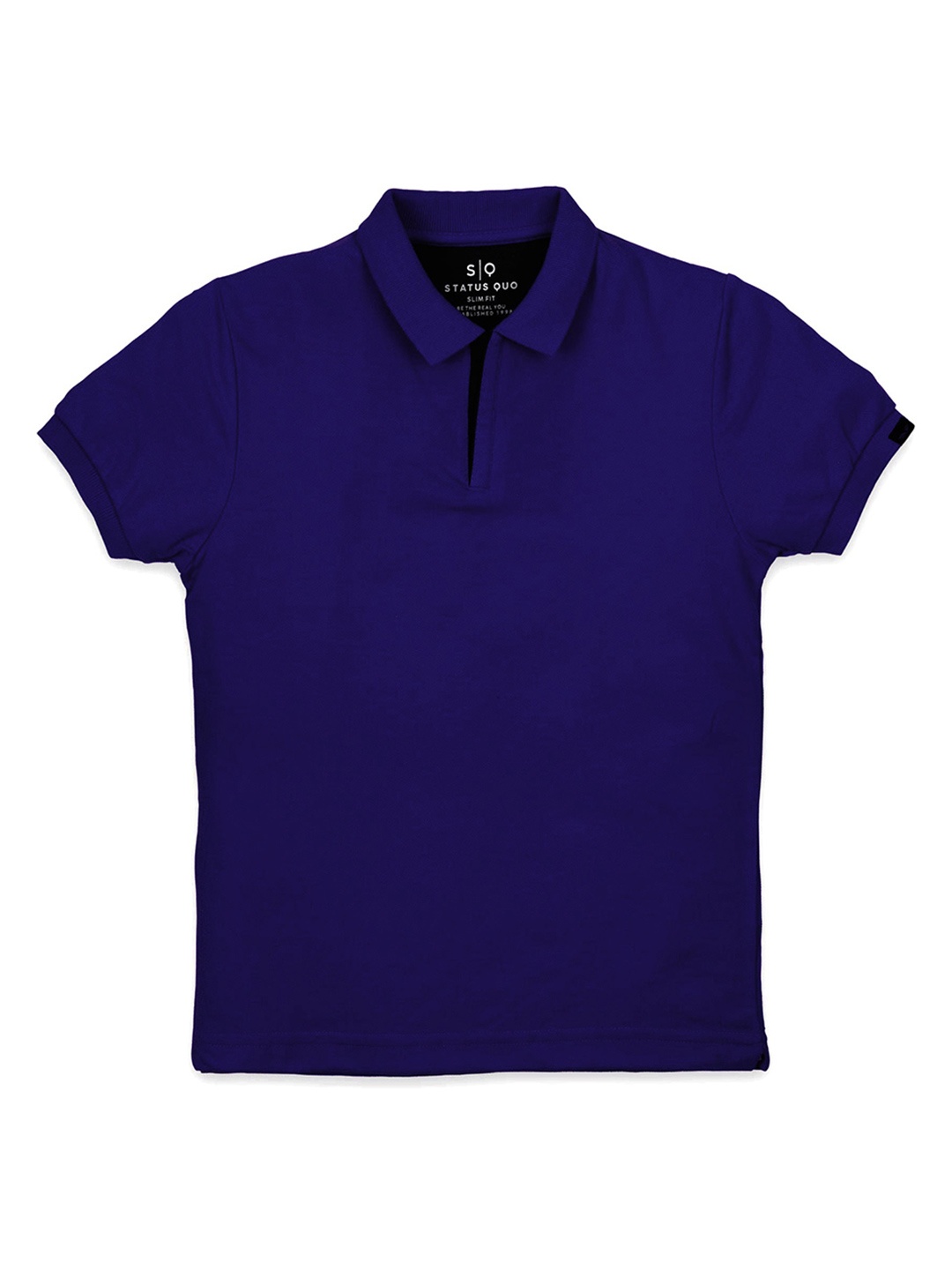 

Status Quo Boys Polo Collar Cotton T-shirt, Blue