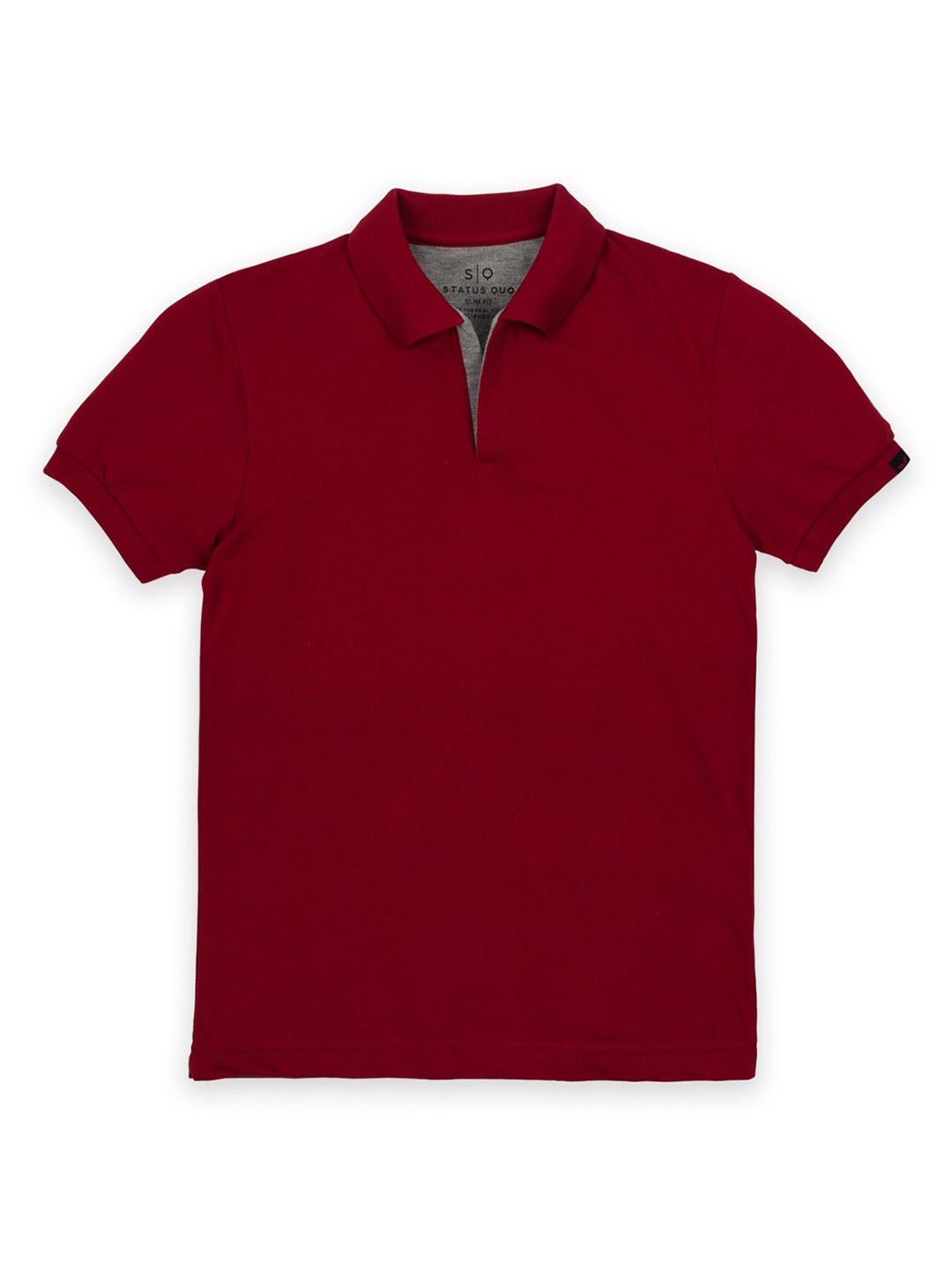 

Status Quo Boys Polo Collar Cotton T-shirt, Maroon
