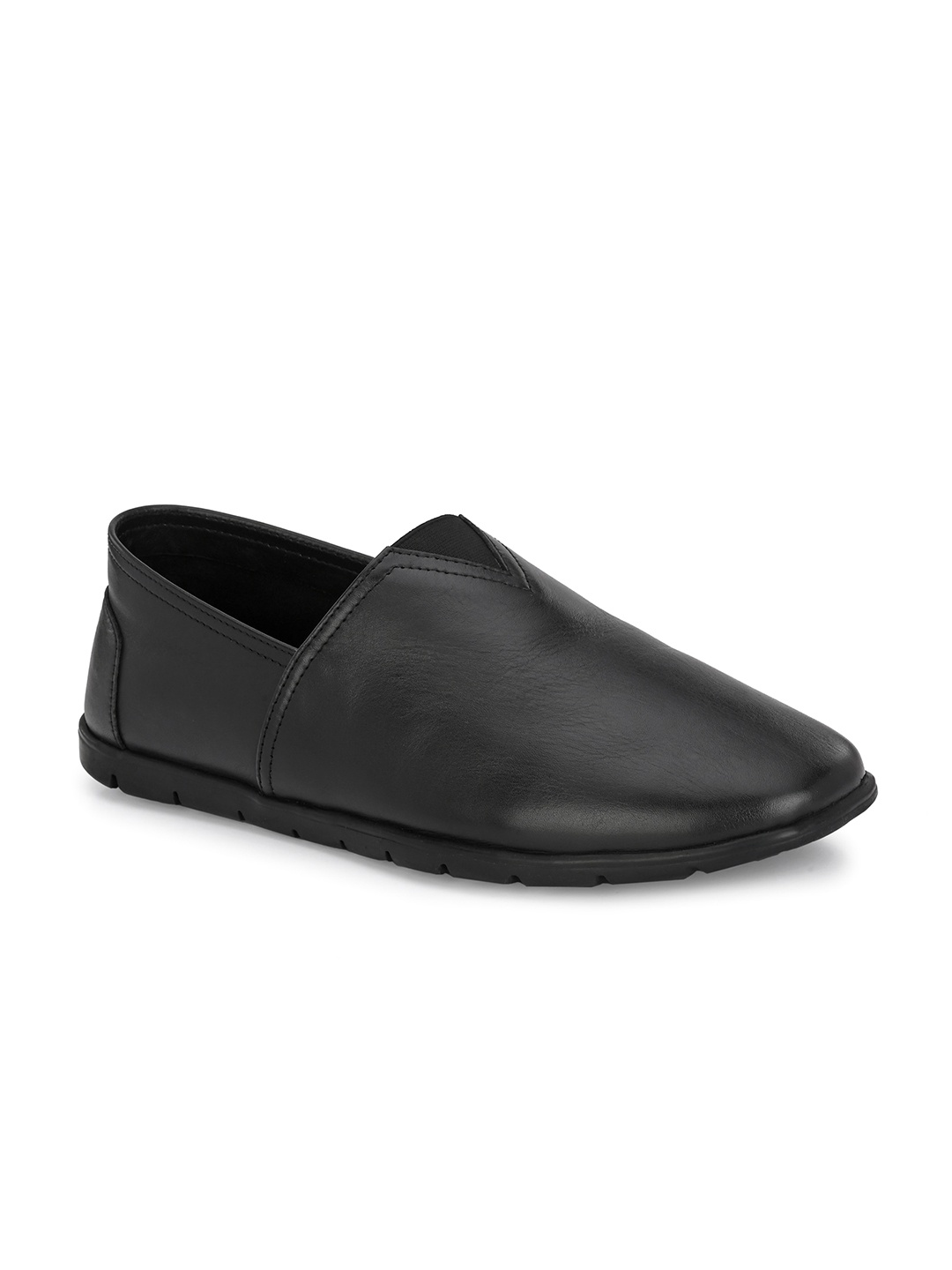 

Hitz Men Leather Loafers, Black